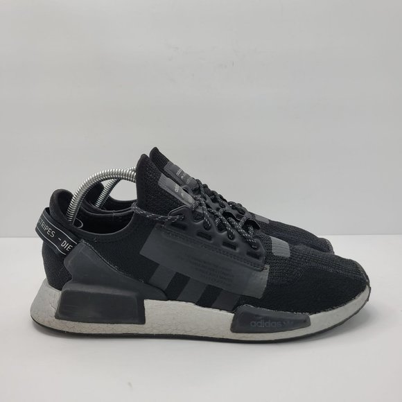 Adidas NMD R1 V2 W Shoes - Adidas NMD R1 V2 W Women's Running Shoes 2019 Core Black FW5449 US Size 11